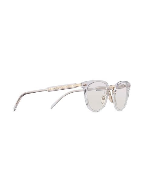 prada wrap around sunglasses|prada sunglasses clear frame.